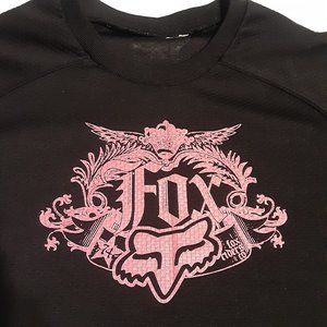 Fox Women's Graphic Polyester LS Shirt Black/Pink